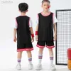 Kledingsets Kledingsets Aangepaste basketbalshirtpak Jongen meisjes Zomer Korte mouwen Shorts 2-delige sets Basketbaltraininguniformen voor kinderen ldd240311