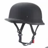 Motorhelmen L Xl Xxl Helm Casco Moto Half Face Dot Open Gemiddelde grootte Vintage Retro Cascos Para Scooter Cruiser Drop Delivery Otfuf