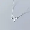 Hängen 925 Sterling Silver Lovely Bow Knot Pendant Necklace For Girls Women Fashion Jewelry Gift D38612615