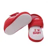 First Walkers Spring Baby Shoes Cotton Non-slip Toddler Heart-shaped Design Suitable For Adjustable 0-24M