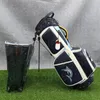 Sacs Golf bleu Stand Bags Clubs de Golf Unisexe Grand diamètre et matériau imperméable de grande capacité Contactez-nous pour voir les photos avec LOGO