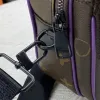 Luxurys Designer Bags Men 3pcs Sets Trio Leather Black Flowers Messenger Purse Crossbody Bags Shopping Bag Plain Shoulder Bag Handbags Women