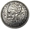 HB12 Hobo Morgan Dollar crâne zombie squelette copie pièces de monnaie en laiton artisanat ornements décoration de la maison accessoires 246S