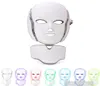 PDT LED Face And Neck Mask 7 Colors LED Light Therapy LED Facial Mask With Microcurrent For Skin Tighten Skin Rejuvenation Home Pe1998412