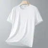 T-shirt a maniche corte tinta unita pesante da uomo estiva T-shirt da uomo a maniche corte in tinta unita allentata T-shirt da uomo di marca alla moda Abiti bianchi