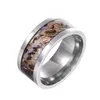 Anéis de casamento jóias ornamento verão 10mm de largura abalone concha anel masculino ornamento inoxidável baile aniversário noivado masculino