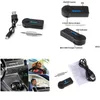 Mp3/4 Fm Transmitters Factory 300Pcs 3.5Mm Streaming Bluetooth O Music Receiver Car Kit Stereo Bt 3.0 Portable Adapter Aux A2Dp For Ha Dhk5R