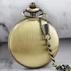 Pocket Watches Exquisite Antique Simple Digital Quartz Watch Vintage Steampunk Chain Clock Men's Necklace Women's Jewelry