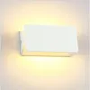 Duvar lambası 10pcs/lot 8W alüminyum kare LED AC85-265V Dimmable Cob modern ev aydınlatma kapalı dış mekan dekorasyon ışığı