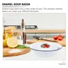 Ensembles de vaisselle bol à mélanger bassin en émail bols en acier inoxydable plateau restaurant serveur de soupe