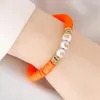 Charmarmband orange havslera armband uttalande mode grossist boho söt handkedja bröllop pärlstav för kvinnor 2024