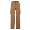 Pantalones para hombres Hombres Cargo Pantalones casuales rectos Algodón Masculino Táctico Primavera Verano Sueltos Pantalones de chándal con múltiples bolsillos