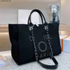 Diseñador de lujo Bolsa de playa Pearl Shopper Bolsas Bolso Mujer La bolsa de asas Lienzo Moda para hombre Crossbody Lino Deauville Vacaciones Viajes Lady Monederos de hombro