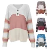 Women's Sweaters Playing Vedic Sleeve Covered Fashion Loose Sweater Long Warm Thick Casual Tops