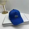 Бейсбольные кепки Роскошная бейсболка шляпа дизайнерская защита от солнца бейсбольная кепка для рыбалки на открытом воздухе Крокодиловая роскошная синяя белая модная кепка qqq ldd0311