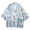 Etnische kleding zomer Hawaii losse kimono en shorts set vest dames heren Japanse Obi Yukata Haori jas traditioneel