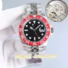 L'usine CLEAN produit une montre pour hommes entièrement automatique 2836/3186/3285, 40 mm, anneau en céramique rouge et bleu, cadran météorite, acier 904L, super version