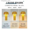 Lampenschirme Neue Pilz-Tischlampe, 3-farbig, stufenloses Dimmen, Touch-Nachtlicht, tragbar, wiederaufladbar, Deko-Lampe, USB-Nachttischlampe, Tischlampe L240311