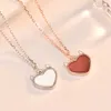 vネックレスLi Ming S925 Sterling Silver Devils Heart Necklace Y2K Neckghain Instagram