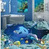 wallpaper for walls 3 d for living room Underwater world 3D bathroom floor 3d floor painting wallpaper300w