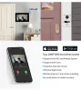 Control Tuya Smart Wifi Video Doorbell Home Intercom Phone 1080P RFID Wireless Door Viewer Camera Intercom 7 inch Screen Motion Record