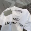 T-shirt Balenc firmata da uomo estivo di marca di lusso T-shirt casual da uomo e da donna con stampa di lettere manica corta abbigliamento hip hop da uomo di lusso più venduto