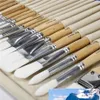 Set di pennelli per chip Set professionale sintetico manico corto con custodia per pennelli Forniture artistiche Pennello per pittura a olio per acquerello242x