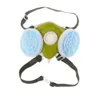Máscara respiratória com cartuchos duplos, spray antipoeira de gás industrial Paint2250793
