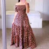 Casual Dresses Floral Print Off Shoulder Sexy For Women 2024 Plus Size Beach Formal Party Flowered Vestidos