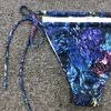 Kvinnors badkläder Micro Bikini Set 2024 Mujer Sexig baddräkt Kvinnor String Biquini Bandeau Strapless Beach Swimming Bathing Suit