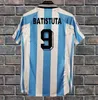 1978 1986 1998 Argentina Retro Jersey Maradona 1994 1996 2000 2001 2006 2010 Kempes Batistuta Riquelme HIGUAIN KUN AGUERO CANIGGIA AIMAR Camisas de futebol