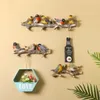 American Creative Wall Hanger Crafts 3D Stereo Harts Birds Hook Porch Coat Key Hook Rack Vägg hängande ornament Mural Dekoration 240304