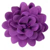 ヘアアクセサリー120pcs/lot 10cm女性のための美しい布の花