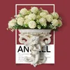 European 3D Stereo Home Resin Angel Wall Hanging Vase Wall Holder Crafts Decoration Wall Hanging Shelf Wall TV Background Mural 240304