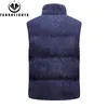 Gilets pour hommes 2024 hommes hiver sans manches décontracté polaire couleur unie col montant gilet automne chaud mode extérieur coupe-vent mâle manteau