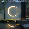 Lampes murales Lampe étanche extérieure Villa/Jardin/Cour LED Ambiance Fond en forme de lune
