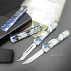 Micro Geisha UT85 AUTO Knife D2 Лезвия разных стилей с алюминиевой ручкой с ЧПУ Тактические уличные военные автоматические ножи с черным нейлоновым чехлом