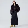 Haining – manteau de fourrure avec et intégré pour femme, fourrure de renard Kan, petite taille, Style jeune, nouvelle collection hiver 2023, 6472