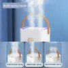 Urządzenia podwójna dysza domowy powietrze nawilżacz ciężka mgła duża pojemność 3300 ml Mist Maker Atomizer 7 Kolor LED Light Aroma Aroma Humidificador