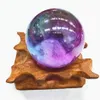 Sfera di cristallo di quarzo titanio da 30 mm angelo aura pietra preziosa Sfera magica guarigione reiki Sfere decorative per la casa Regalo229h