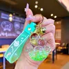 NightGlow Bubble Beads Cat Claw Keychain Creative Quicksand Bottle Keychain Women's Bag Pendant Car Keychain Små smycken Söt gåva Partihandel 2024