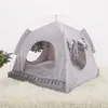 Soft Nest Kennel Bed Cave House Sleeping Bag Mat Pad Tent Pets Winter Warm Cozy Beds S-XL 2 Colors Pet Bed For Cats Dogs242Y