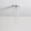 Taklampor Moderna kristallkronor Mini Flush Mount Lighting Fixture för Hallway Bar Kitchen Matsal Kids