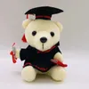 10 cm doutor urso brinquedo urso estudante universitário presente dos desenhos animados pano boneca brinquedo de pelúcia pingente 2024