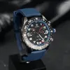 Relógios de pulso 2024 Professional Endurance Pro 44mm Preto Cronógrafo Dial Azul Borracha Esporte Relógio X82310D51B1S1 Relogio