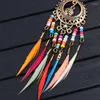 Dangle Earrings 2024 Long Tassel Fashion Feather Style Ethnic Boho Big Statement Earring Wedding Accessories Wholesale