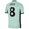 23 24 ENZO PALMER Fußballtrikot-Set MUDRYK 2023 2024 Fußballtrikot STERLING NKUNKU CUCURELLA JACKSON CAICEDO JAMES T. SILVA LAVIA drittes 3. Herren-Kinder-Set mit Uniformen