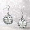 Dangle Earrings Disco Ball 70s Party Costume Jewelry Accessories For Women Dating Bag Club Musical Festival