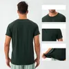 Camisas ativas lo masculina, verão, sensação fresca, secagem rápida, ajuste solto, fitness, manga curta, respirável, absorção de suor, pescoço redondo, esportes