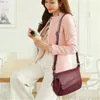 Shoulder Bags Luxury Design PU Leather Women Crossbody Bag Fashion Retro Ladies Handbags Big Capacity Messenger